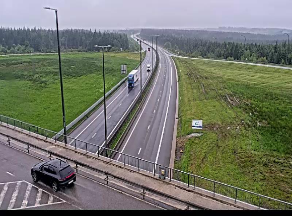 Webcam à la Baraque de Fraiture à la jonction entre l'E25 et la N89 à hauteur de Vielsalm