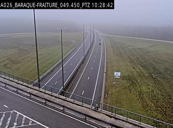 Webcam à la Baraque de Fraiture à la jonction entre l'E25 et la N89 à hauteur de Vielsalm