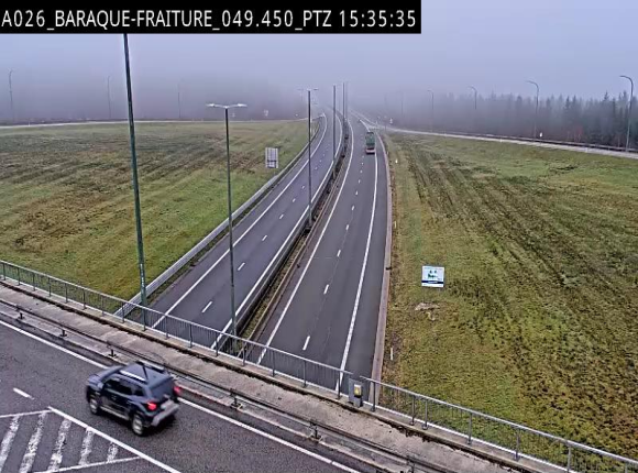 <h2>Webcam à la Baraque de Fraiture à la jonction entre l'E25 et la N89 à hauteur de Vielsalm</h2>