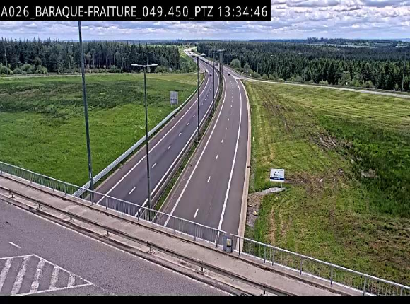 <h2>Webcam à la Baraque de Fraiture à la jonction entre l'E25 et la N89 à hauteur de Vielsalm</h2>