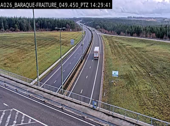 <h2>Webcam à la Baraque de Fraiture à la jonction entre l'E25 et la N89 à hauteur de Vielsalm</h2>