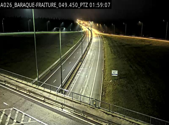 Webcam à la Baraque de Fraiture à la jonction entre l'E25 et la N89 à hauteur de Vielsalm