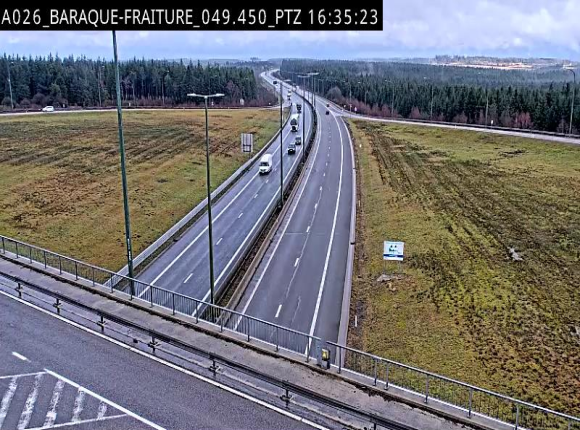 <h2>Webcam à la Baraque de Fraiture à la jonction entre l'E25 et la N89 à hauteur de Vielsalm</h2>
