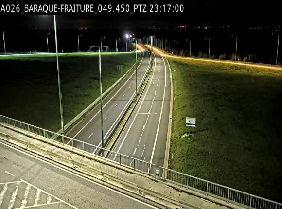 Webcam à la Baraque de Fraiture à la jonction entre l'E25 et la N89 à hauteur de Vielsalm
