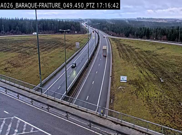 <h2>Webcam à la Baraque de Fraiture à la jonction entre l'E25 et la N89 à hauteur de Vielsalm</h2>