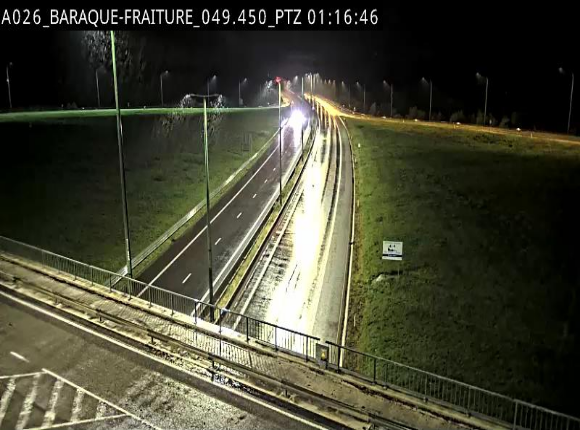 Webcam à la Baraque de Fraiture à la jonction entre l'E25 et la N89 à hauteur de Vielsalm
