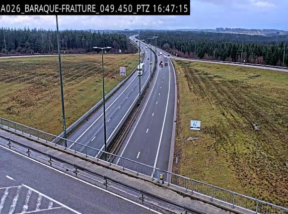 <h2>Webcam à la Baraque de Fraiture à la jonction entre l'E25 et la N89 à hauteur de Vielsalm</h2>