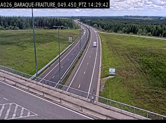 <h2>Webcam à la Baraque de Fraiture à la jonction entre l'E25 et la N89 à hauteur de Vielsalm</h2>