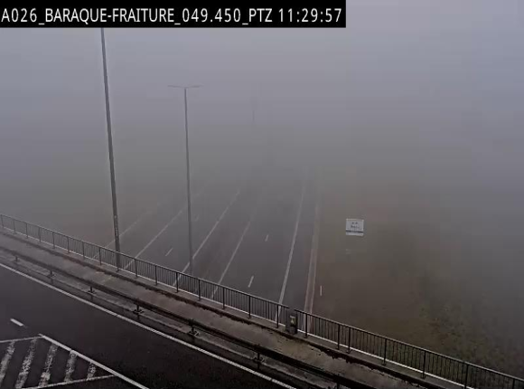 Webcam à la Baraque de Fraiture à la jonction entre l'E25 et la N89 à hauteur de Vielsalm