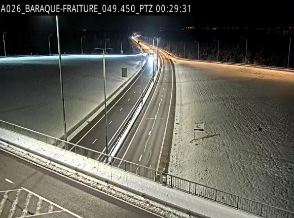 Webcam à la Baraque de Fraiture à la jonction entre l'E25 et la N89 à hauteur de Vielsalm