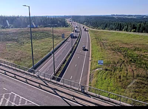 Webcam à la Baraque de Fraiture à la jonction entre l'E25 et la N89 à hauteur de Vielsalm