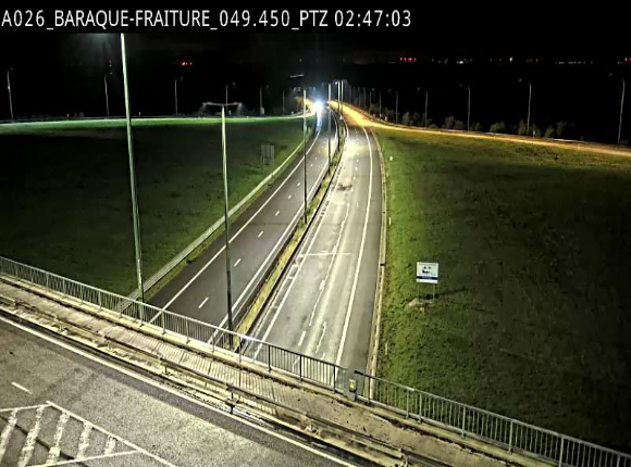 Webcam à la Baraque de Fraiture à la jonction entre l'E25 et la N89 à hauteur de Vielsalm