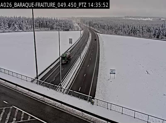 <h2>Webcam à la Baraque de Fraiture à la jonction entre l'E25 et la N89 à hauteur de Vielsalm</h2>