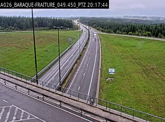 Webcam à la Baraque de Fraiture à la jonction entre l'E25 et la N89 à hauteur de Vielsalm