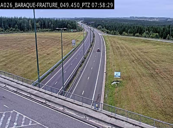 Webcam à la Baraque de Fraiture à la jonction entre l'E25 et la N89 à hauteur de Vielsalm