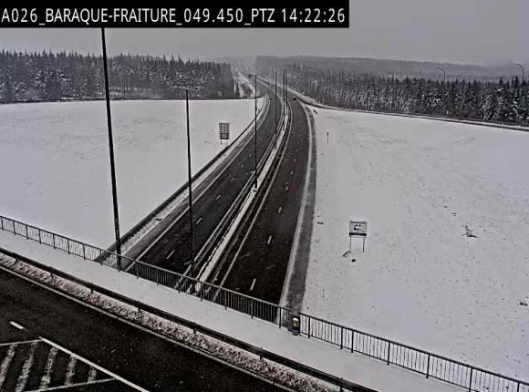 <h2>Webcam à la Baraque de Fraiture à la jonction entre l'E25 et la N89 à hauteur de Vielsalm</h2>