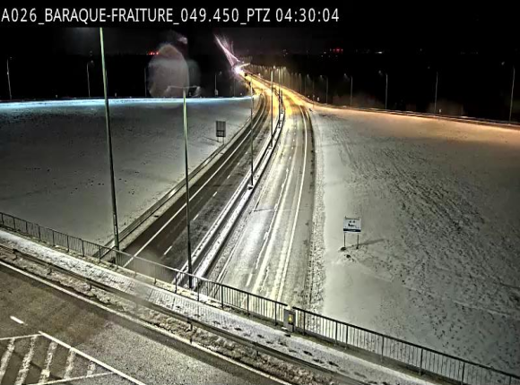 Webcam à la Baraque de Fraiture à la jonction entre l'E25 et la N89 à hauteur de Vielsalm