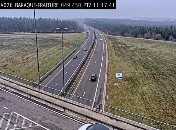 <h2>Webcam à la Baraque de Fraiture à la jonction entre l'E25 et la N89 à hauteur de Vielsalm</h2>