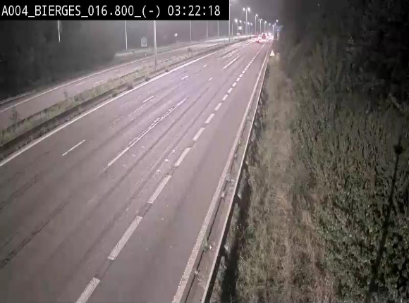 <h2>Webcam E411(A4) à Wavre, à hauteur de la sortie 5 Bierges. Vue orientée vers Bruxelles</h2>