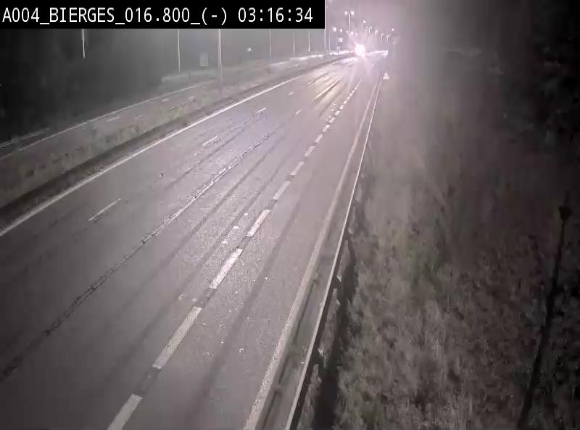 <h2>Webcam E411(A4) à Wavre, à hauteur de la sortie 5 Bierges. Vue orientée vers Bruxelles</h2>
