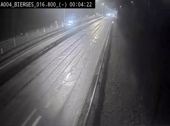 <h2>Webcam E411(A4) à Wavre, à hauteur de la sortie 5 Bierges. Vue orientée vers Bruxelles</h2>