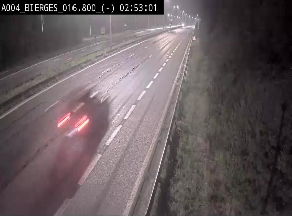 <h2>Webcam E411(A4) à Wavre, à hauteur de la sortie 5 Bierges. Vue orientée vers Bruxelles</h2>