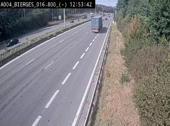 <h2>Webcam E411(A4) à Wavre, à hauteur de la sortie 5 Bierges. Vue orientée vers Bruxelles</h2>