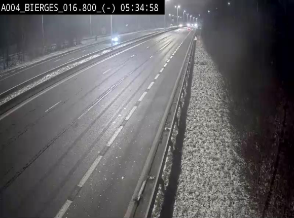 <h2>Webcam E411(A4) à Wavre, à hauteur de la sortie 5 Bierges. Vue orientée vers Bruxelles</h2>