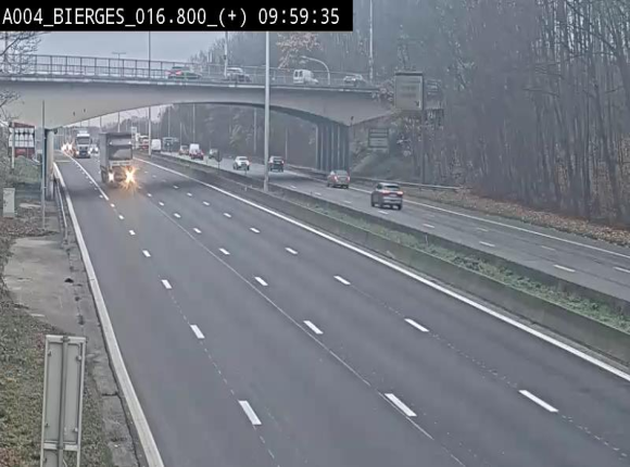 <h2>Webcam à Wavre, à hauteur de la sortie 5 Bierges. Vue orientée vers Namur</h2>