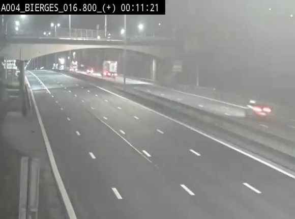 <h2>Webcam à Wavre, à hauteur de la sortie 5 Bierges. Vue orientée vers Namur</h2>