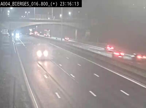 <h2>Webcam à Wavre, à hauteur de la sortie 5 Bierges. Vue orientée vers Namur</h2>