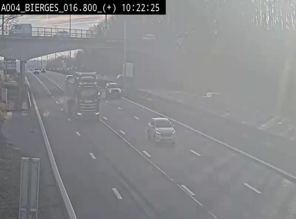 <h2>Webcam à Wavre, à hauteur de la sortie 5 Bierges. Vue orientée vers Namur</h2>