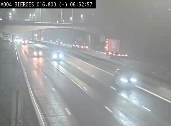 <h2>Webcam à Wavre, à hauteur de la sortie 5 Bierges. Vue orientée vers Namur</h2>