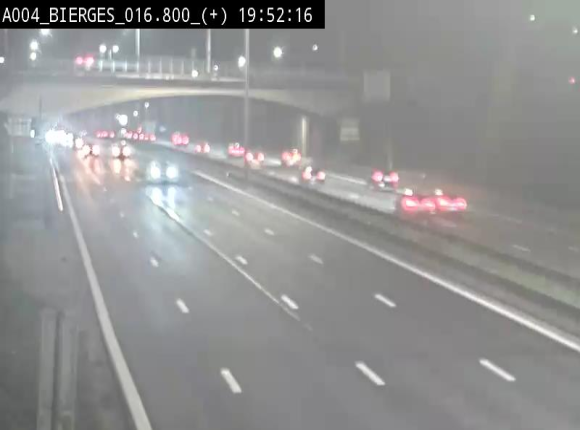 <h2>Webcam à Wavre, à hauteur de la sortie 5 Bierges. Vue orientée vers Namur</h2>