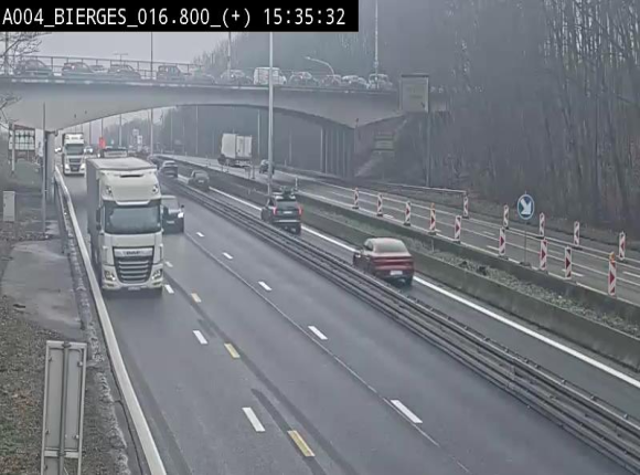 <h2>Webcam à Wavre, à hauteur de la sortie 5 Bierges. Vue orientée vers Namur</h2>