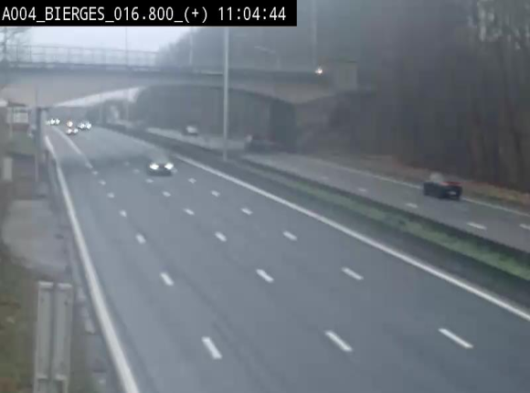 <h2>Webcam à Wavre, à hauteur de la sortie 5 Bierges. Vue orientée vers Namur</h2>