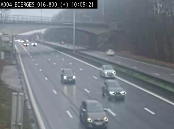 <h2>Webcam à Wavre, à hauteur de la sortie 5 Bierges. Vue orientée vers Namur</h2>