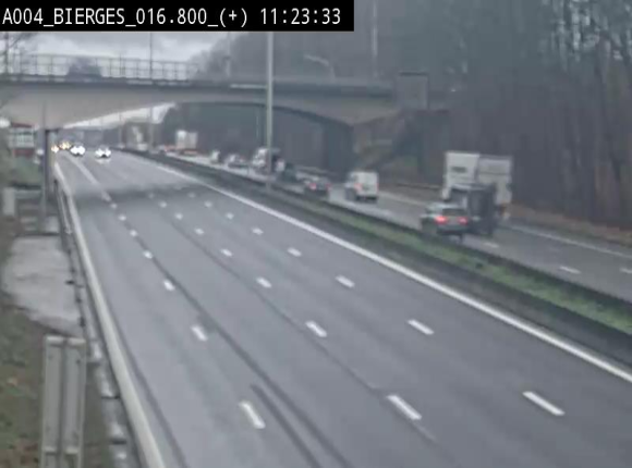 <h2>Webcam à Wavre, à hauteur de la sortie 5 Bierges. Vue orientée vers Namur</h2>
