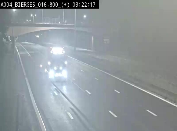 <h2>Webcam à Wavre, à hauteur de la sortie 5 Bierges. Vue orientée vers Namur</h2>