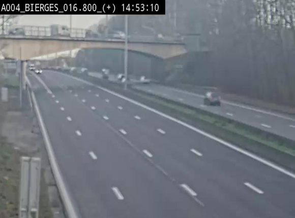 <h2>Webcam à Wavre, à hauteur de la sortie 5 Bierges. Vue orientée vers Namur</h2>