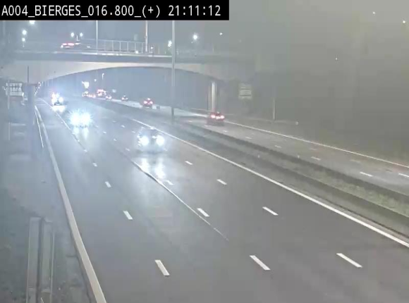 <h2>Webcam à Wavre, à hauteur de la sortie 5 Bierges. Vue orientée vers Namur</h2>