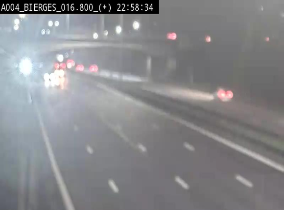 <h2>Webcam à Wavre, à hauteur de la sortie 5 Bierges. Vue orientée vers Namur</h2>
