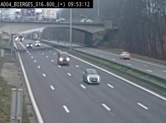 <h2>Webcam à Wavre, à hauteur de la sortie 5 Bierges. Vue orientée vers Namur</h2>