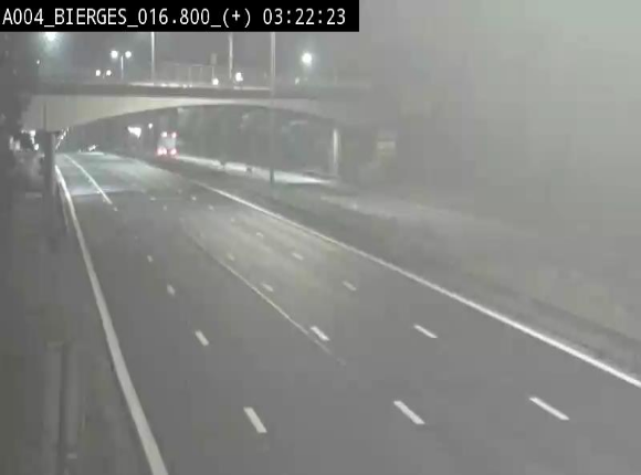 <h2>Webcam à Wavre, à hauteur de la sortie 5 Bierges. Vue orientée vers Namur</h2>