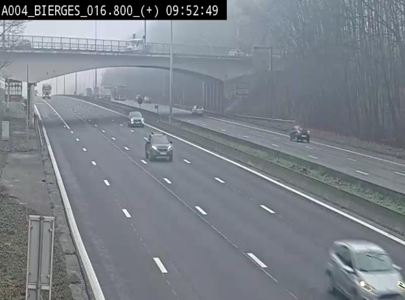 <h2>Webcam à Wavre, à hauteur de la sortie 5 Bierges. Vue orientée vers Namur</h2>
