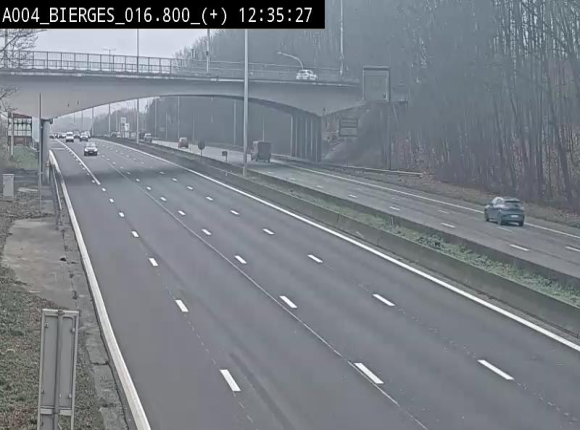 <h2>Webcam à Wavre, à hauteur de la sortie 5 Bierges. Vue orientée vers Namur</h2>