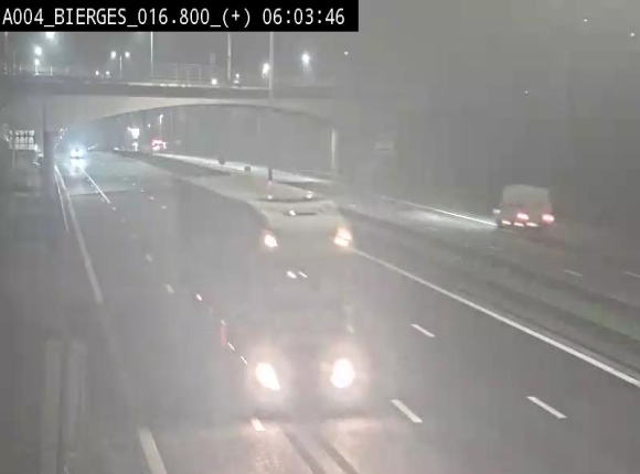 <h2>Webcam à Wavre, à hauteur de la sortie 5 Bierges. Vue orientée vers Namur</h2>