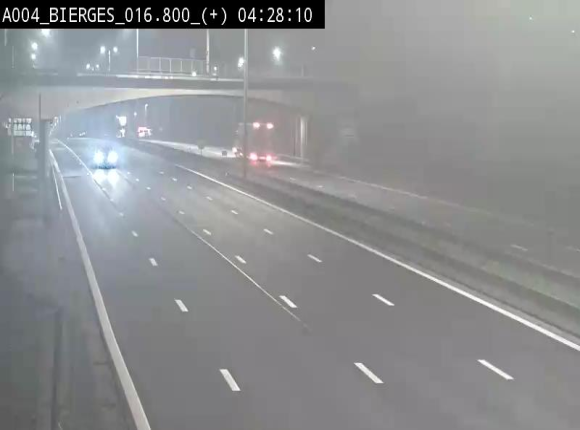 <h2>Webcam à Wavre, à hauteur de la sortie 5 Bierges. Vue orientée vers Namur</h2>