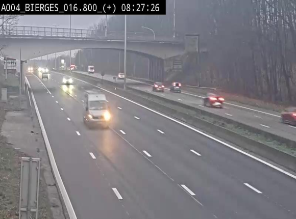 <h2>Webcam à Wavre, à hauteur de la sortie 5 Bierges. Vue orientée vers Namur</h2>