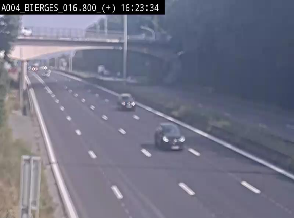 <h2>Webcam à Wavre, à hauteur de la sortie 5 Bierges. Vue orientée vers Namur</h2>